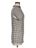 Reiss 100% Viscose Houndstooth Silver Short Sleeve Turtleneck Size M - photo 4