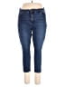 Tahari Solid Blue Jeans Size 20 - photo 1