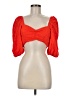 showpo Orange Short Sleeve Top Size 6 - photo 1