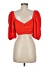showpo Orange Short Sleeve Top Size 6 - photo 2