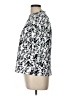 MELLODAY Silver 3/4 Sleeve Blouse Size L - photo 5