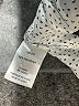 Carolina Belle 100% Polyester Polka Dots Silver Long Sleeve Blouse Size XS - photo 8