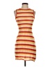 Unbranded Stripes Orange Casual Dress Size S (estimated) - photo 1