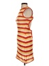 Unbranded Stripes Orange Casual Dress Size S (estimated) - photo 5