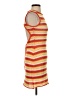 Unbranded Stripes Orange Casual Dress Size S (estimated) - photo 4