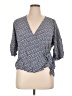 Talbots 100% Viscose Blue 3/4 Sleeve Blouse Size XL - photo 1