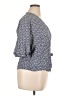 Talbots 100% Viscose Blue 3/4 Sleeve Blouse Size XL - photo 4