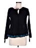 Assorted Brands 100% Cotton Black Long Sleeve Blouse Size XS - photo 1