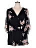 Bailey Blue 100% Polyester Floral Black Romper Size L - photo 1