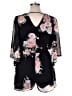 Bailey Blue 100% Polyester Floral Black Romper Size L - photo 2