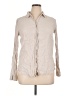 Sigrid Olsen 100% Linen Tan Long Sleeve Button-Down Shirt Size XL - photo 1