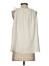 Iris & Ink 100% Silk Ivory Sleeveless Silk Top Size UK 8 / US 4 - photo 2
