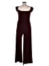 Express Solid Burgundy Jumpsuit Size M - photo 2