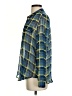 Kut from the Kloth 100% Polyester Plaid Blue Long Sleeve Blouse Size S - photo 5