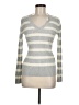 Tommy Hilfiger 100% Cotton Stripes Gray Pullover Sweater Size M - photo 1