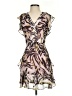 Bar III 100% Polyester Print Brown Cocktail Dress Size 0 - photo 1
