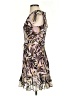 Bar III 100% Polyester Print Brown Cocktail Dress Size 0 - photo 5