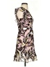 Bar III 100% Polyester Print Brown Cocktail Dress Size 0 - photo 4