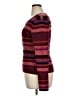 Evereve Stripes Burgundy Pullover Sweater Size XL - photo 5