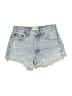 AGOLDE Hearts Blue Denim Shorts Size 24 waist - photo 1