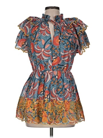 FARM Rio for Anthropologie Short Sleeve Blouse (view 1)