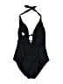 Kona Sol 100% Polyester Paisley Black One Piece Swimsuit Size M - photo 2