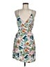 Roxy 100% Viscose Tropical White Cocktail Dress Size M - photo 1