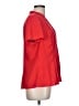 Dana Buchman 100% Polyester Red Short Sleeve Blouse Size L - photo 4