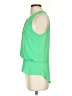 Naked Zebra 100% Polyester Green Sleeveless Blouse Size S - photo 5