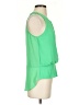 Naked Zebra 100% Polyester Green Sleeveless Blouse Size S - photo 4
