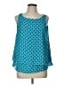 Worthington 100% Polyester Teal Tank Top Size L - photo 1