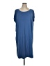 Versona Solid Blue Casual Dress Size XL - photo 1
