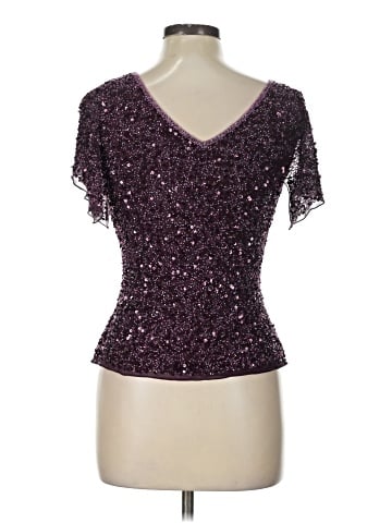 Papell Boutique Evening Short Sleeve Blouse (view 2)