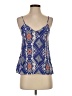 La Fee Verte 100% Silk Blue Sleeveless Top Size S - photo 1