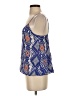 La Fee Verte 100% Silk Blue Sleeveless Top Size S - photo 5