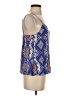 La Fee Verte 100% Silk Blue Sleeveless Top Size S - photo 4