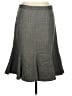 Chaps Chevron-herringbone Gray Wool Skirt Size 6 - photo 2