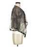 Lily White 100% Polyester Gray Black Kimono Size M - photo 4