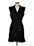 sandwich_ 100% Polyester Houndstooth Black Cocktail Dress Size M (estimated) - photo 1