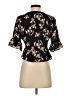 Honey Punch 100% Polyester Black 3/4 Sleeve Blouse Size S - photo 2