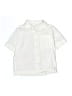 Zara Kids Solid Ivory Short Sleeve Button-Down Shirt Size 8 - 9 - photo 1