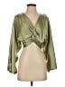 Zara Green Long Sleeve Blouse Size XS - photo 1