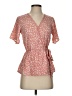 Sienna Sky Orange Short Sleeve Blouse Size XS - photo 1