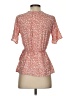 Sienna Sky Orange Short Sleeve Blouse Size XS - photo 2