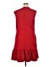 Donna Ricco Solid Red Casual Dress Size 14 - photo 2
