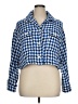 Zara Houndstooth Blue Jacket Size XL - photo 1
