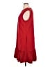 Donna Ricco Solid Red Casual Dress Size 14 - photo 5