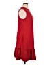 Donna Ricco Solid Red Casual Dress Size 14 - photo 4