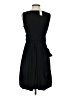 Ann Taylor LOFT 100% Polyester Solid Black Cocktail Dress Size 0 - photo 2