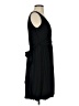 Ann Taylor LOFT 100% Polyester Solid Black Cocktail Dress Size 0 - photo 4